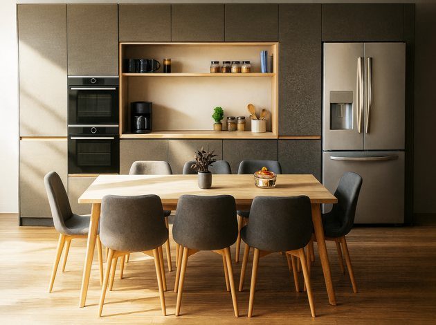 AGT Moongrain Brown 3104 — decorative furniture panel for custom cabinetry, view 5