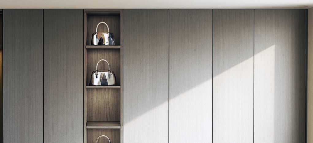 AGT Linear Brushed Metal 3113 — decorative furniture panel for custom cabinetry, view 4