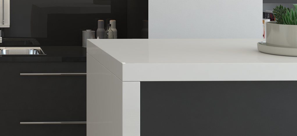 AGT Matt Cashmere White 383 — decorative furniture panel for custom cabinetry, view 4