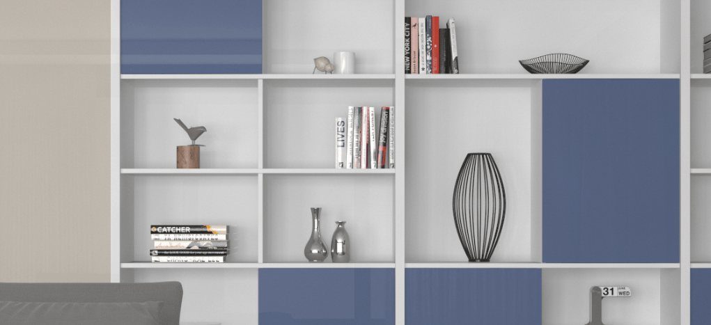 AGT HG Galaxy White 670 — decorative furniture panel for custom cabinetry, view 4
