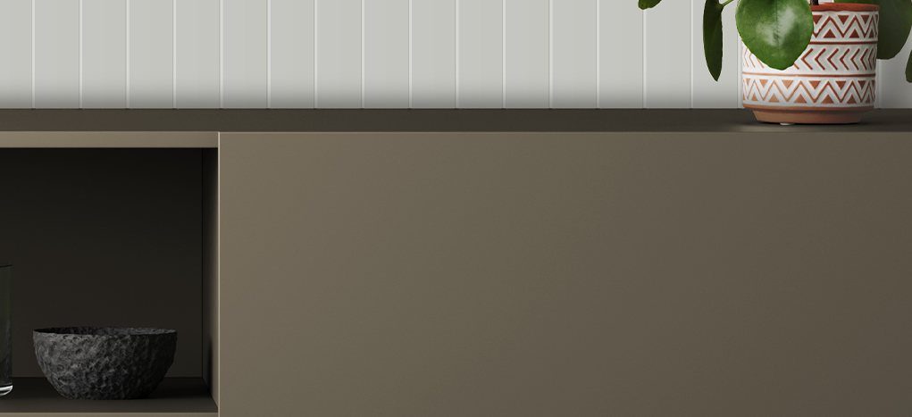 AGT Soft Touch Beige Grey 740 — decorative furniture panel for custom cabinetry, view 4