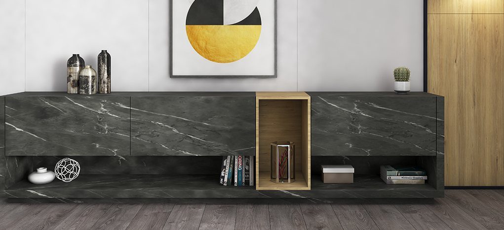 AGT Marmara Black L139 — mdf lam for custom cabinetry, view 5