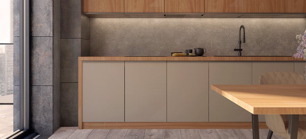 AGT Sapphire Grey L144 — mdf lam for custom cabinetry, view 2