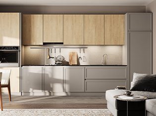 AGT Jazz Grey L151 — mdf lam for custom cabinetry, view 5