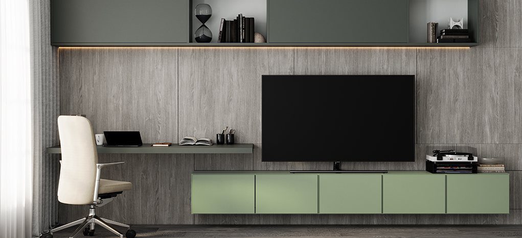 AGT Fossil Grey L157 — mdf lam for custom cabinetry, view 4
