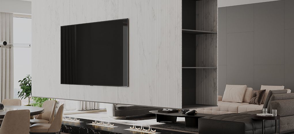 AGT Marmara Rhythmic White L158 — mdf lam for custom cabinetry, view 2