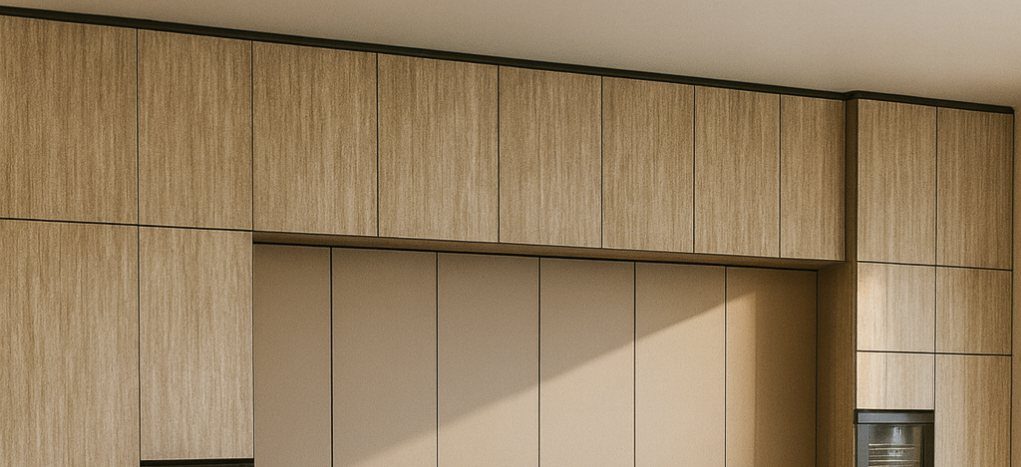 AGT Travertine Ivory L171 — mdf lam for custom cabinetry, view 4