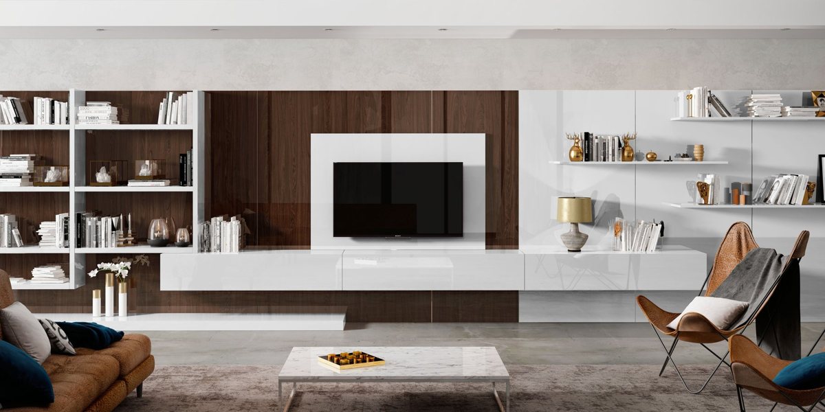 Pale grey ALVIC Gris Perla cabinetry in a high-gloss LUXE finish
