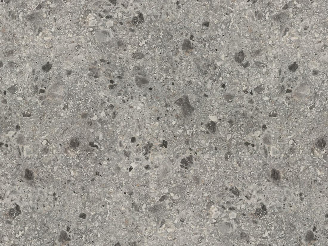 EGGER F021 ST75 Grey Triestino Terrazzo — material / stone reproduction panel decor for custom cabinetry (board scan)