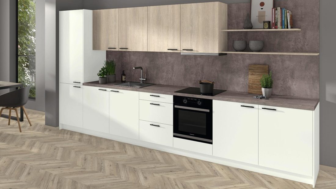 EGGER F275 ST9 Dark Concrete — material / stone reproduction panel decor for custom cabinetry (3D view)
