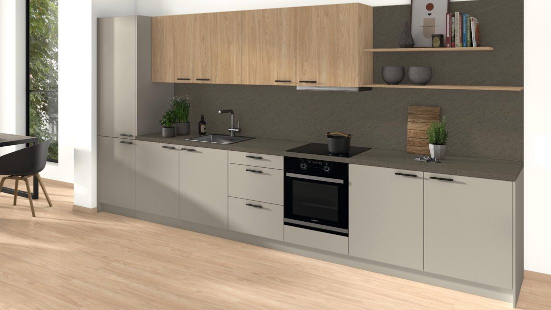 EGGER F352 ST76 Terra Basaltino — material / stone reproduction panel decor for custom cabinetry (3D view)