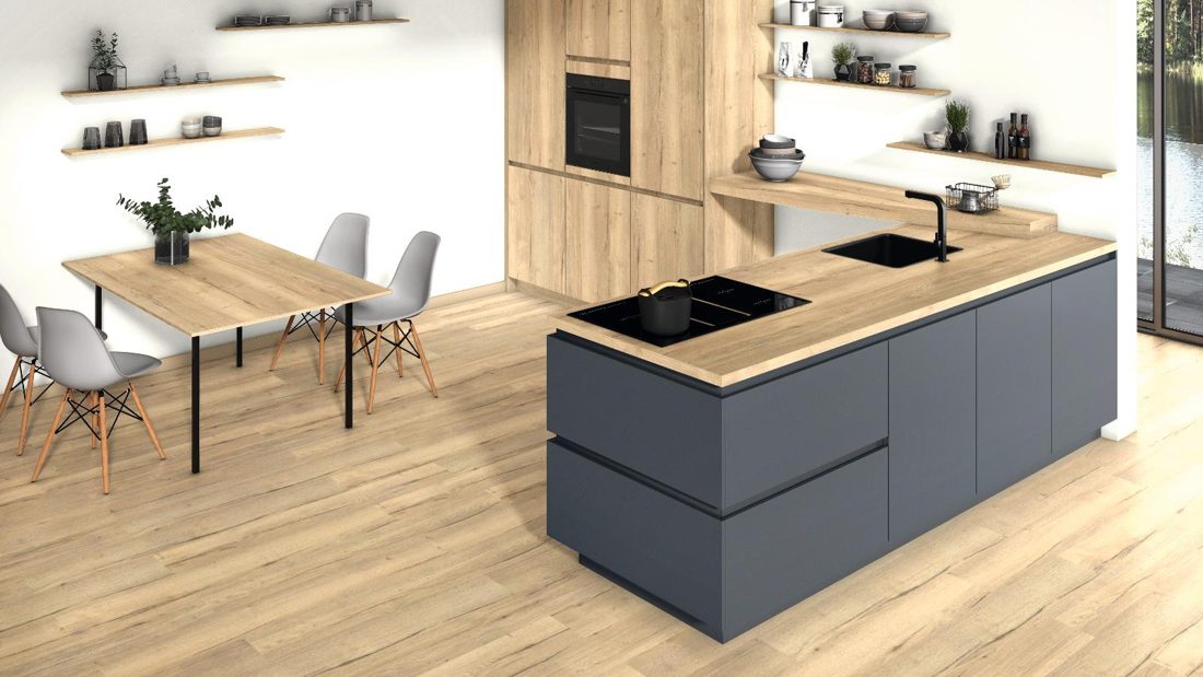 EGGER H1180 ST37 Natural Halifax Oak — woodgrain reproduction panel decor for custom cabinetry (3D view)