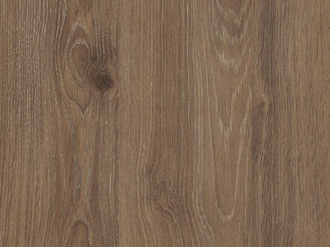 EGGER H3133 ST9 Truffle Brown Davos Oak — woodgrain reproduction panel decor for custom cabinetry (close-up)