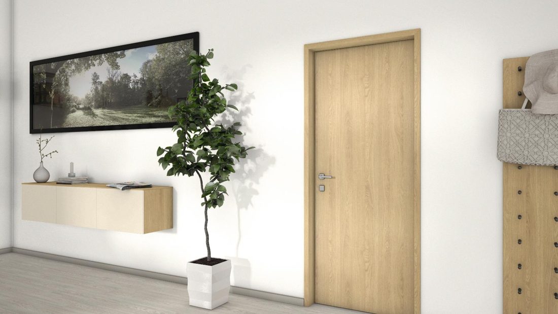 EGGER H3395 ST12 Natural Corbridge Oak — woodgrain reproduction panel decor for custom cabinetry (3D view)