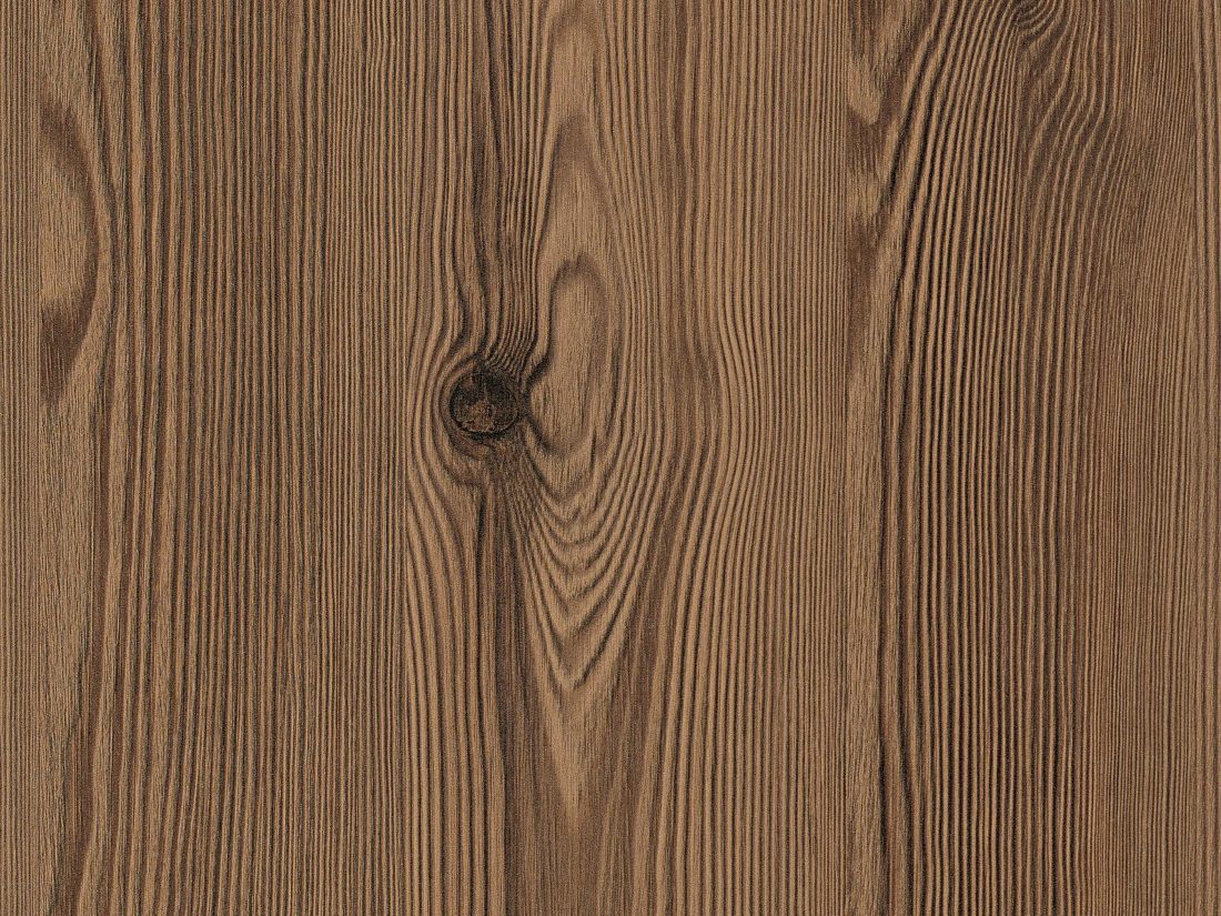 EGGER H3408 ST38 Thermo Brown Mountain Larch — woodgrain reproduction panel decor for custom cabinetry (close-up)