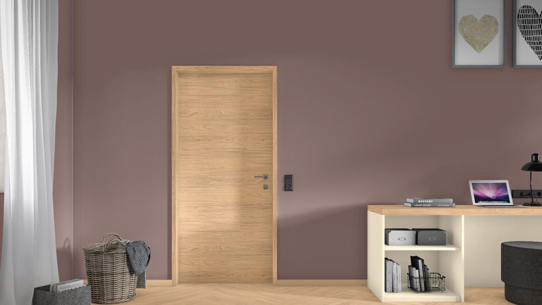 EGGER H385 ST71 Natural Casella Oak Horizontal — woodgrain reproduction panel decor for custom cabinetry (3D view)
