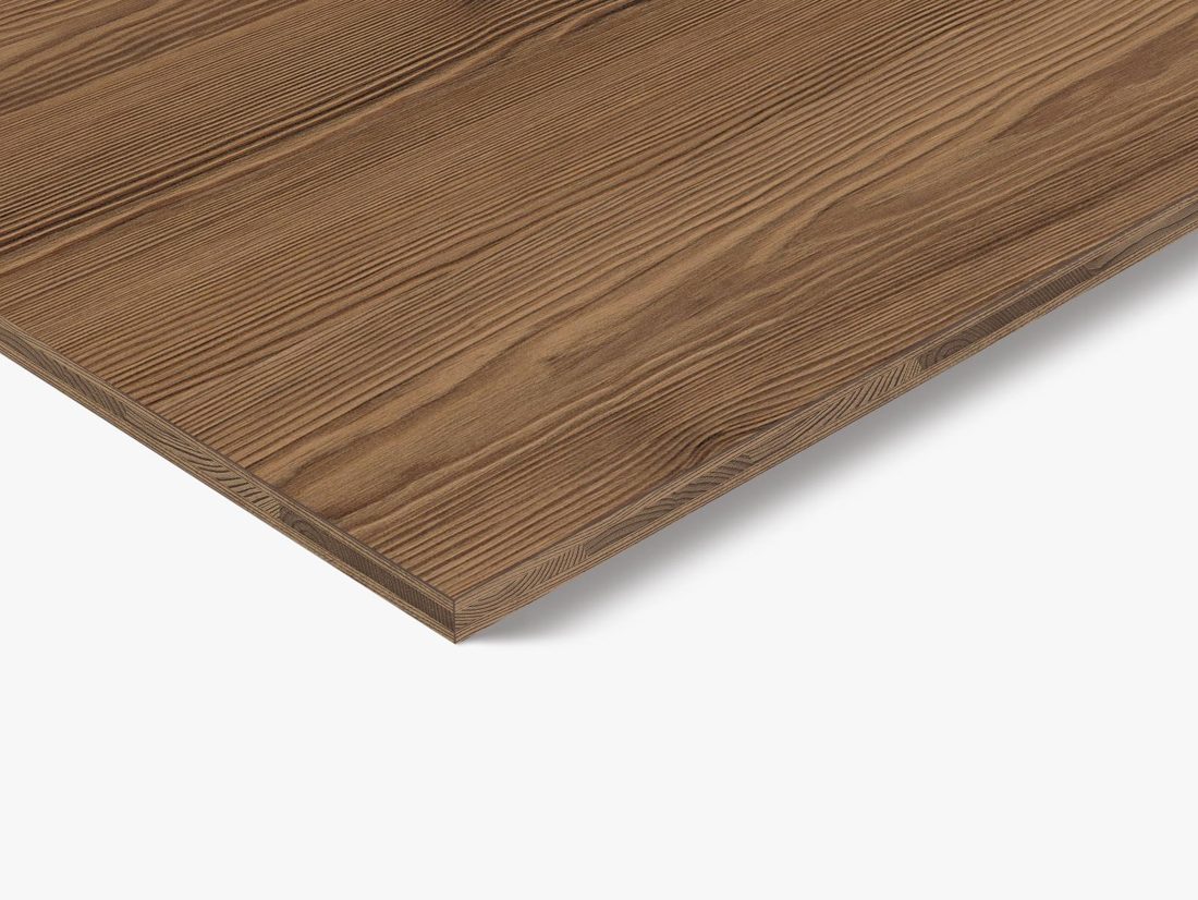 EGGER H8906 ST10 Three Layer Thermo Brown — woodgrain reproduction panel decor for custom cabinetry (close-up)