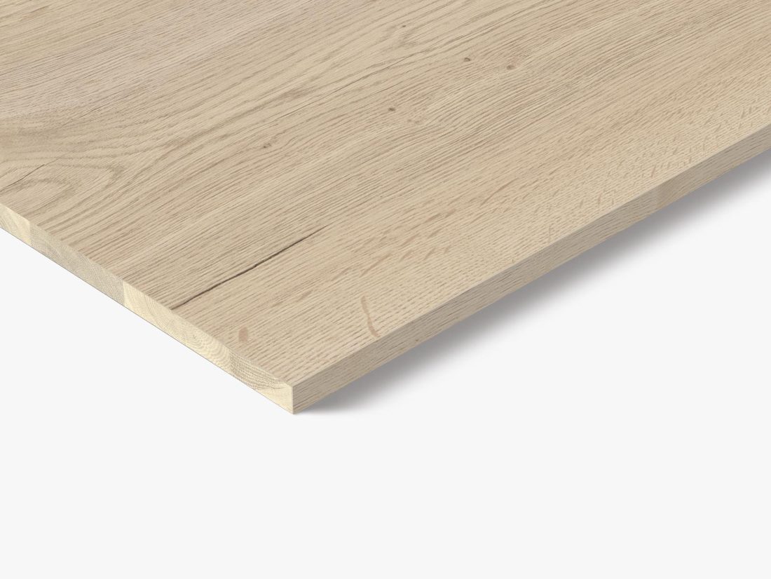 EGGER Q1176 RO White Halifax Oak — end-grain panel decor for custom cabinetry (close-up)