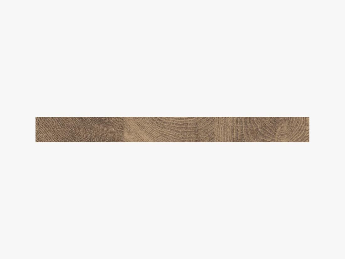 EGGER Q1344 RO Cognac Brown Sherman Oak — end-grain panel decor for custom cabinetry (board scan)