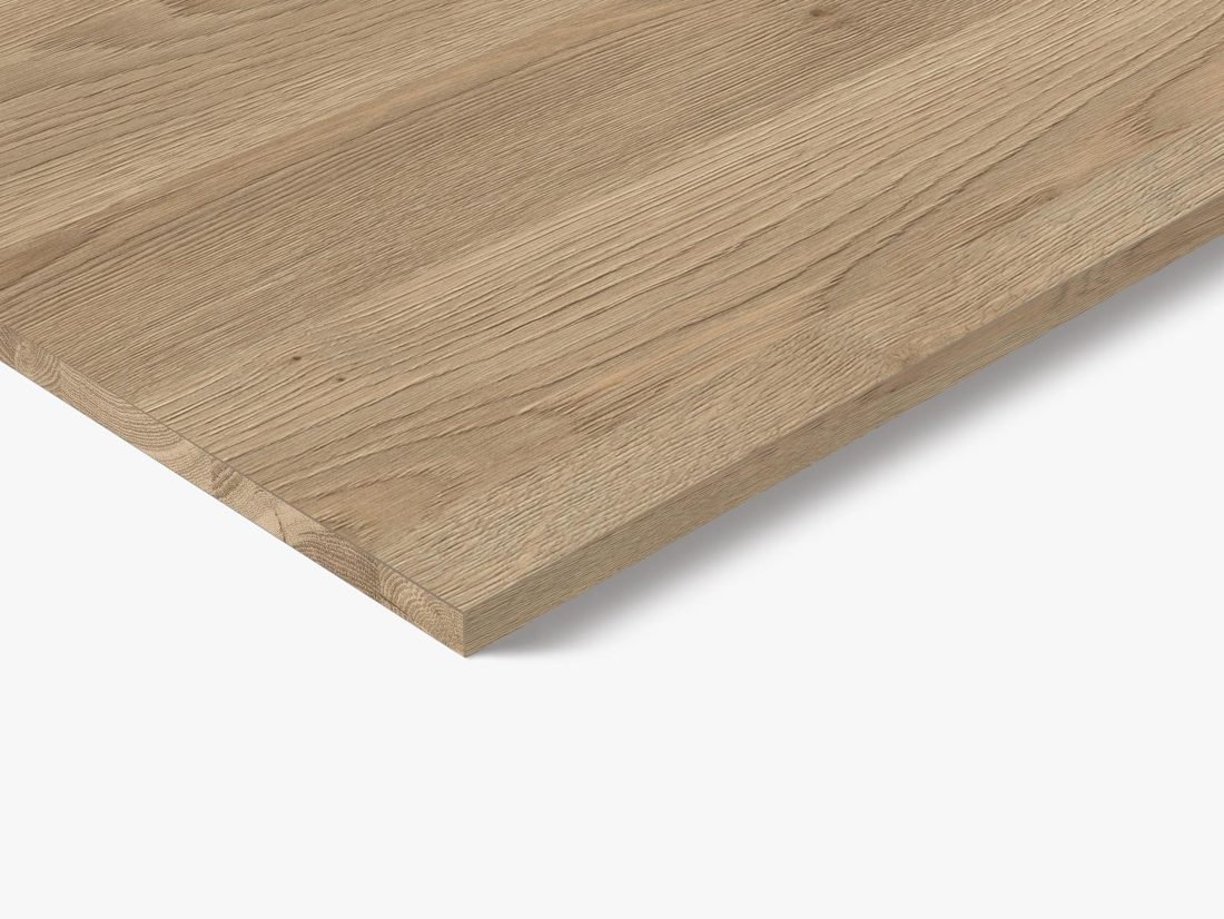 EGGER Q3326 RO Grey-Beige Gladstone Oak — end-grain panel decor for custom cabinetry (close-up)