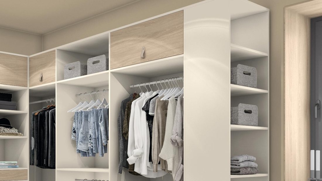 EGGER U750 ST9 Taupe Grey — uni colour panel decor for custom cabinetry (3D view)