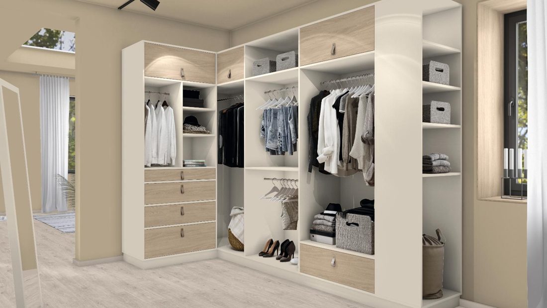 EGGER U750 TM Taupe Grey — uni colour panel decor for custom cabinetry (3D view)
