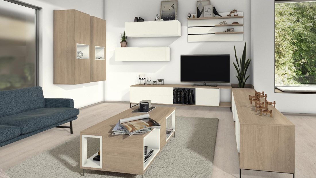 EGGER W980 SM Platinum White — uni colour panel decor for custom cabinetry (3D view)