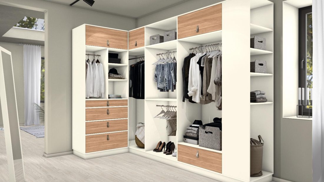 EGGER W990 ST7 Crystal White — uni colour panel decor for custom cabinetry (3D view)