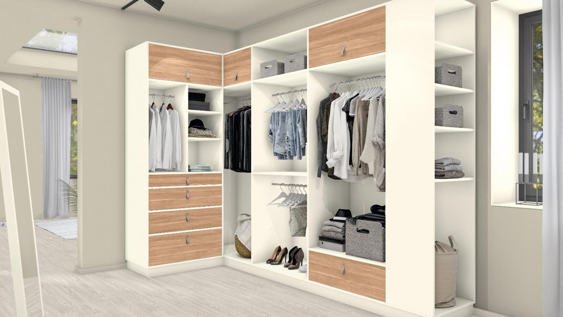EGGER W990 ST9 Crystal White — uni colour panel decor for custom cabinetry (3D view)