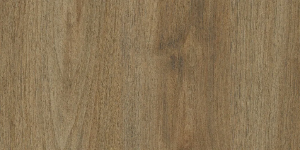 Nutmeg K01 Uniboard TFL in Aura texture — woodgrain finish for custom cabinetry