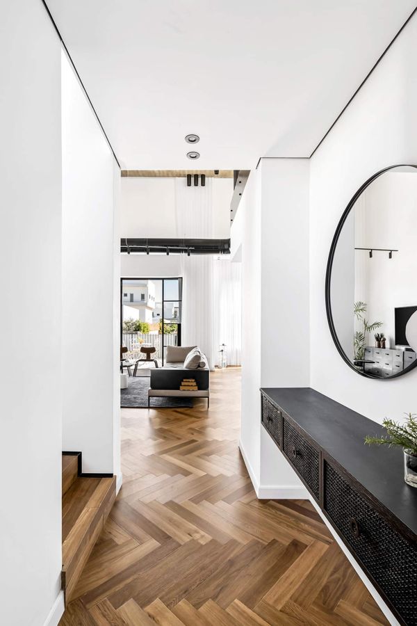 Black and Herringbone Duplex — custom kitchens, built-ins & wall units, wall paneling, bathroom vanities by iKitchen Cabinetry, view 10