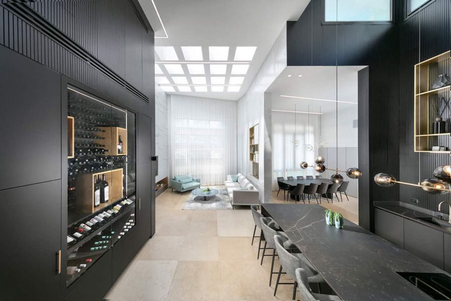 Black Bar Wall House — custom kitchens, built-ins & wall units by iKitchen Cabinetry, view 4