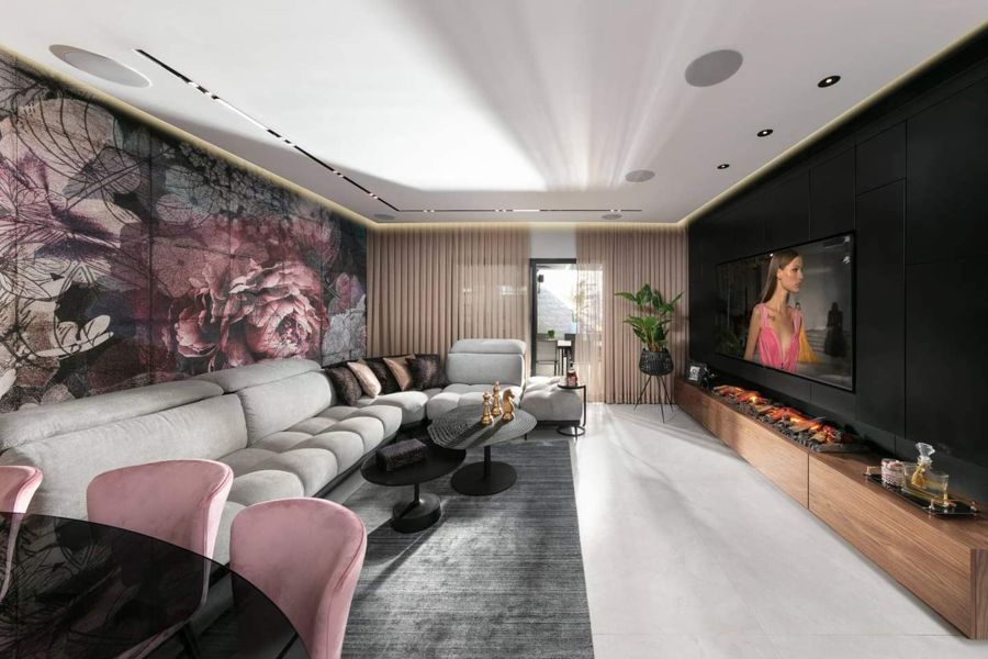 Blush and Walnut Apartment — custom kitchens, built-ins & wall units by iKitchen Cabinetry, view 7