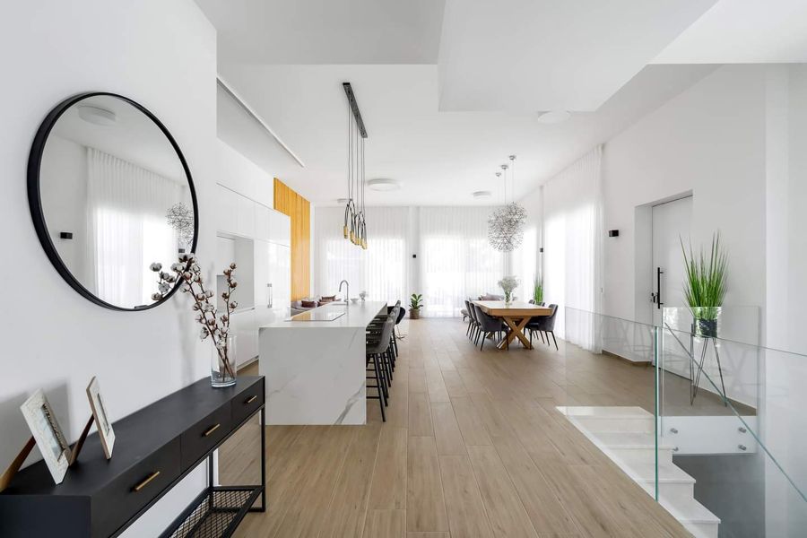 Brass Arc Apartment — custom kitchens, built-ins & wall units, wall paneling, bathroom vanities, walk-in closets by iKitchen Cabinetry, view 5