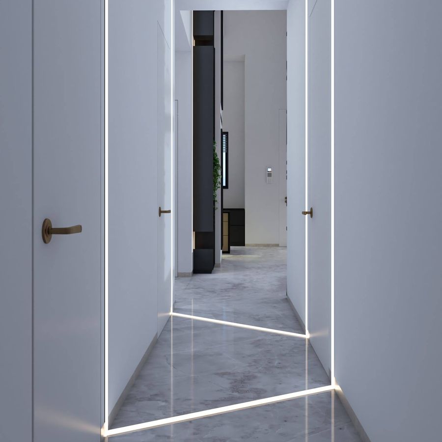 Brass Niche House — built-ins & wall units, wall paneling, bathroom vanities by iKitchen Cabinetry, view 6