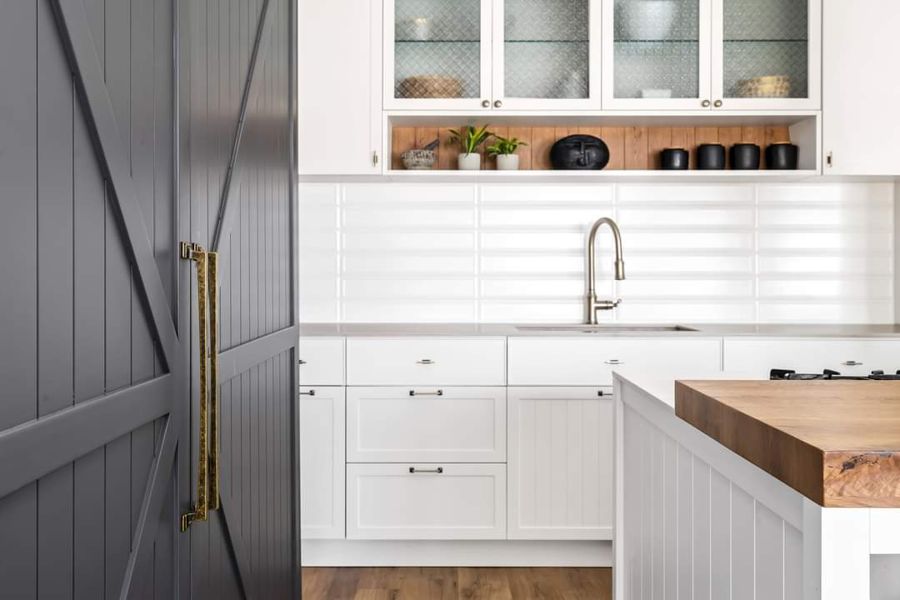 Brick Column Farmhouse — custom kitchens, built-ins & wall units, bathroom vanities by iKitchen Cabinetry, view 5