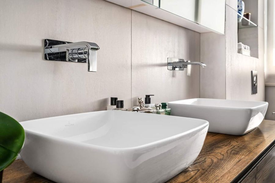 Concrete Volume Apartment — custom kitchens, built-ins & wall units, bathroom vanities by iKitchen Cabinetry, view 11