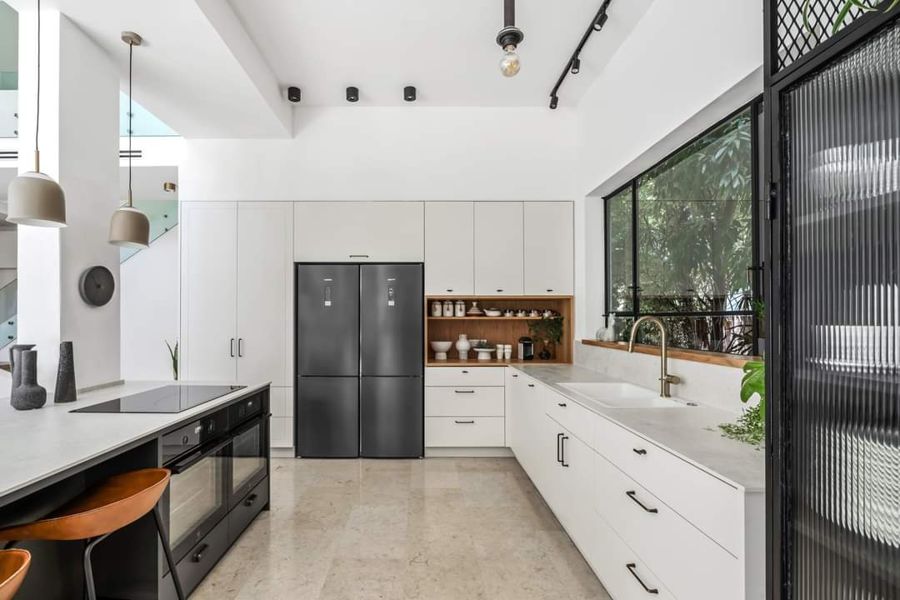 Garden Pavilion House — custom kitchens, built-ins & wall units, bathroom vanities, wall paneling by iKitchen Cabinetry, view 3