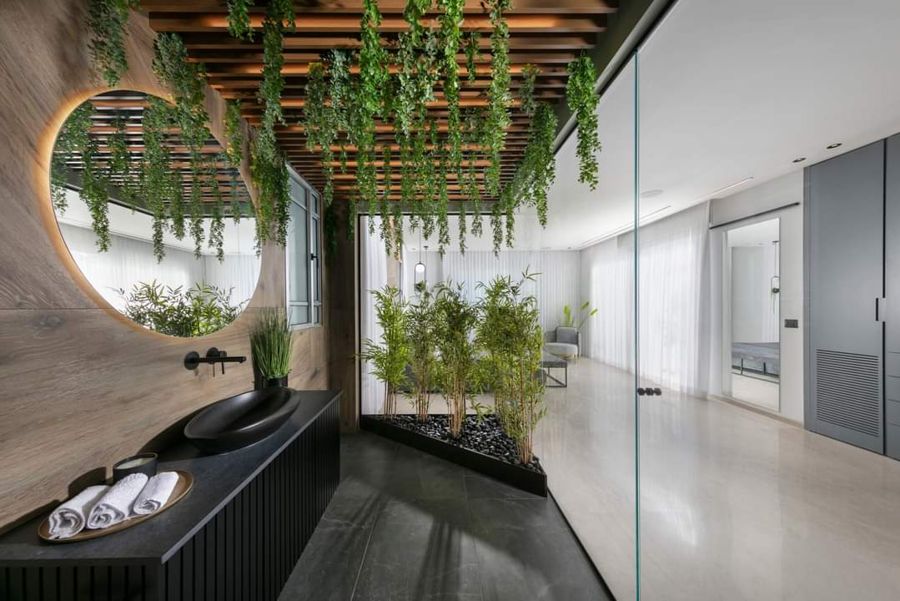Hanging Garden Villa — built-ins & wall units, bathroom vanities, wall paneling by iKitchen Cabinetry, view 10