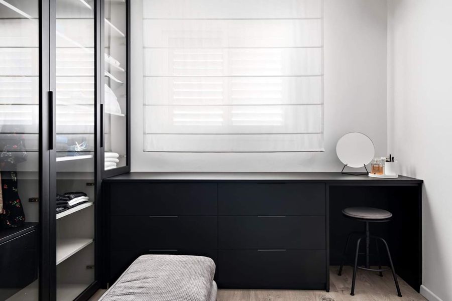 Monochrome Minimal Apartment — custom kitchens, built-ins & wall units, bathroom vanities, walk-in closets by iKitchen Cabinetry, view 12