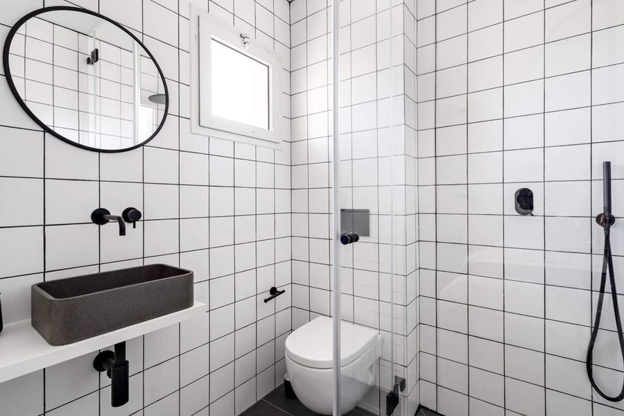 Monochrome Minimal Apartment — custom kitchens, built-ins & wall units, bathroom vanities, walk-in closets by iKitchen Cabinetry, view 16