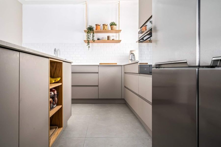 Oak Niche Apartment — custom kitchens, built-ins & wall units, bathroom vanities by iKitchen Cabinetry, view 5