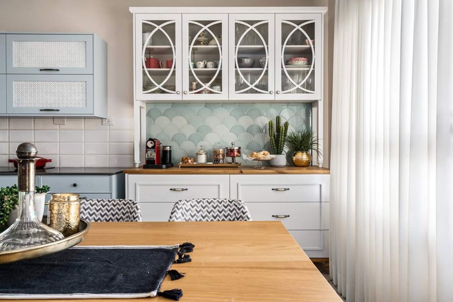 Powder Blue Traditional Apartment — custom kitchens, built-ins & wall units by iKitchen Cabinetry, view 4