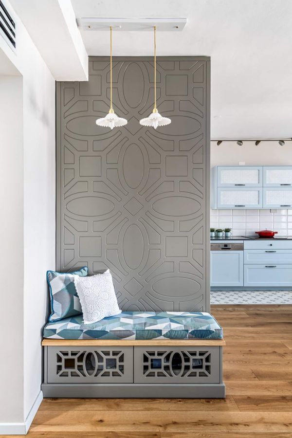 Powder Blue Traditional Apartment — custom kitchens, built-ins & wall units by iKitchen Cabinetry, view 5