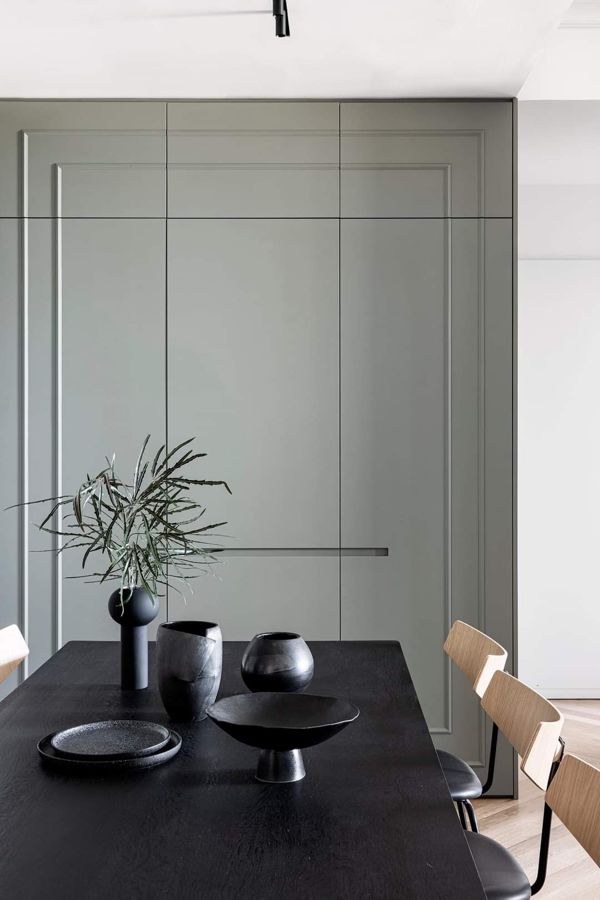 Sage and Herringbone Apartment — custom kitchens, built-ins & wall units, bathroom vanities by iKitchen Cabinetry, view 10