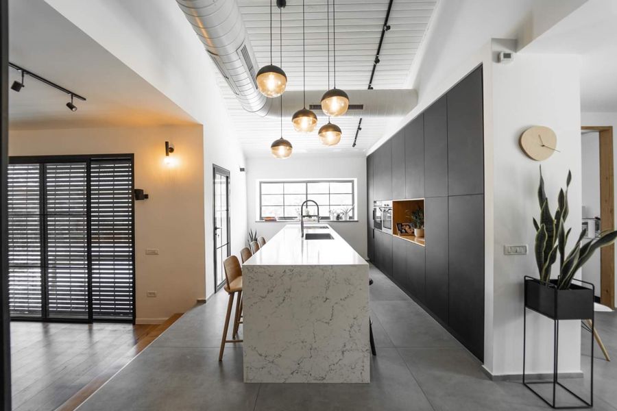 Slat Screen House — custom kitchens, built-ins & wall units, wall paneling, bathroom vanities by iKitchen Cabinetry, view 6