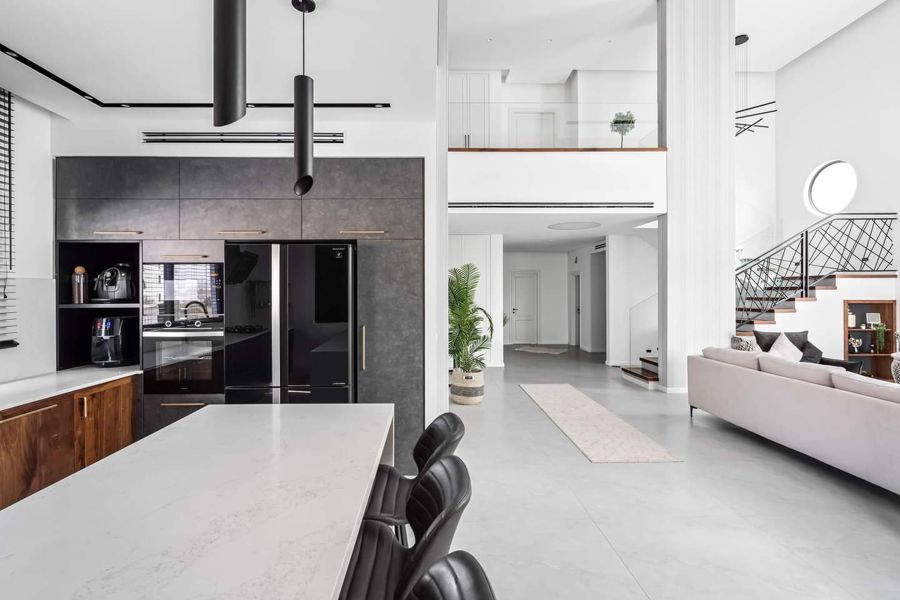 Walnut and Lattice House — custom kitchens, built-ins & wall units, wall paneling by iKitchen Cabinetry, view 3