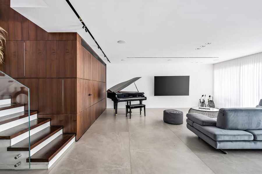 Walnut Piano House — custom kitchens, built-ins & wall units, wall paneling, bathroom vanities by iKitchen Cabinetry, view 3
