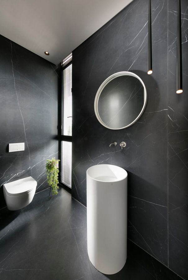 White Marble House — custom kitchens, built-ins & wall units, wall paneling, bathroom vanities by iKitchen Cabinetry, view 15